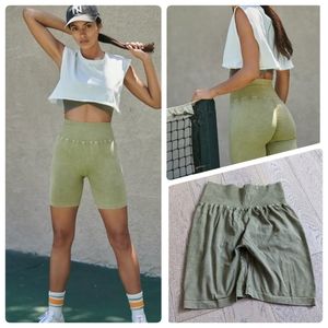 Free People Good Karma ruched shorts